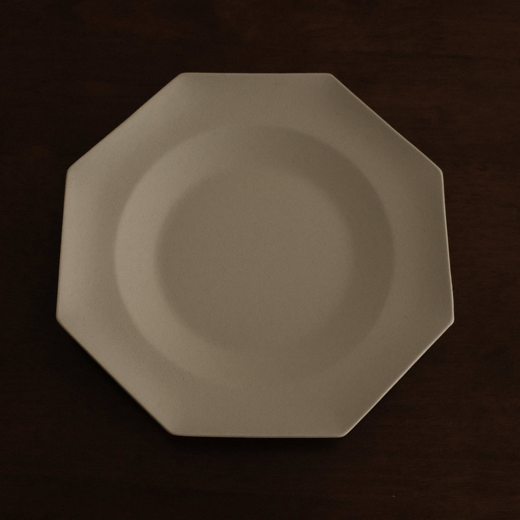 VIVIENNE French Retro Octagonal Dish Plate Ceramic Underglazed Powdered Glaze Stoneware