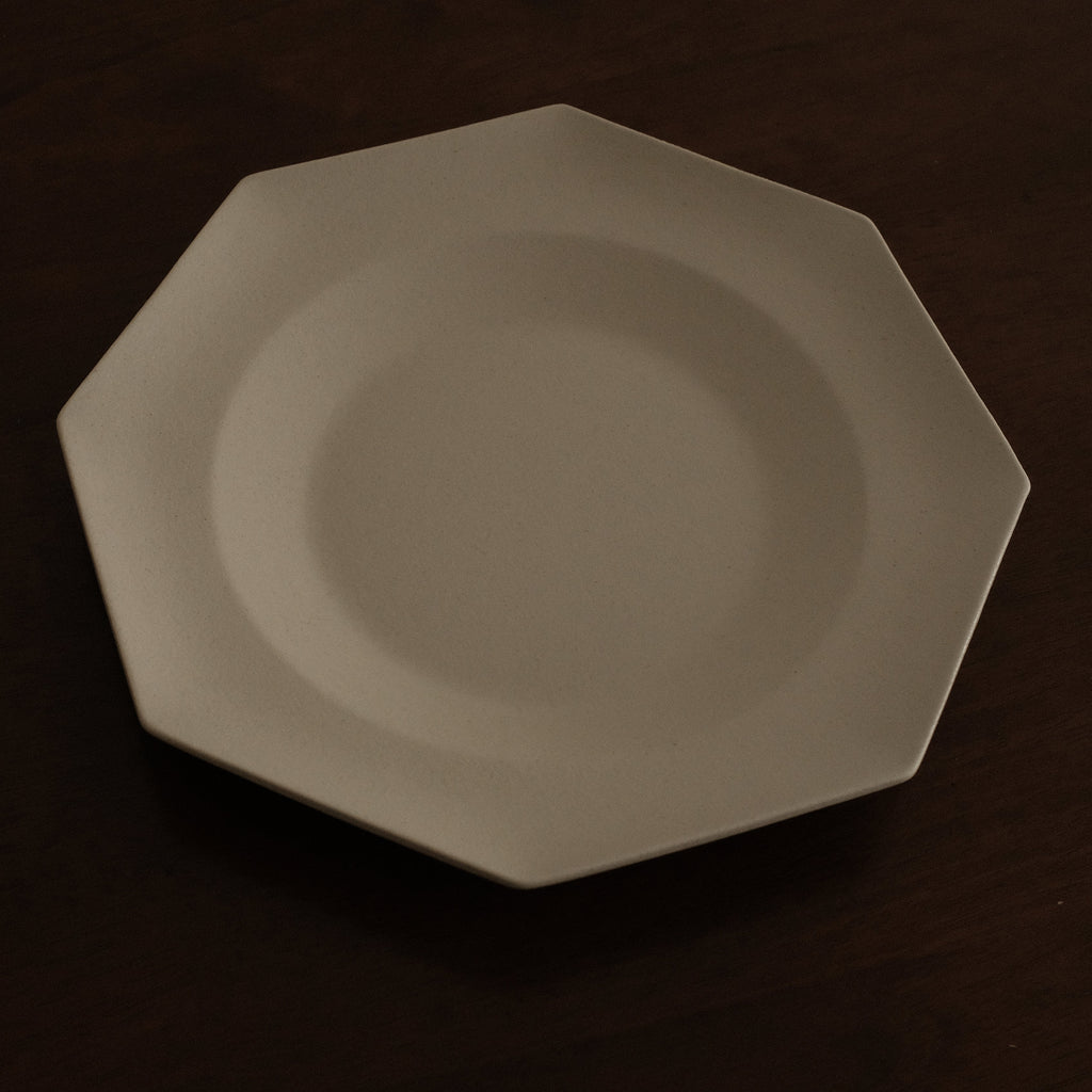 VIVIENNE French Retro Octagonal Dish Plate Ceramic Underglazed Powdered Glaze Stoneware
