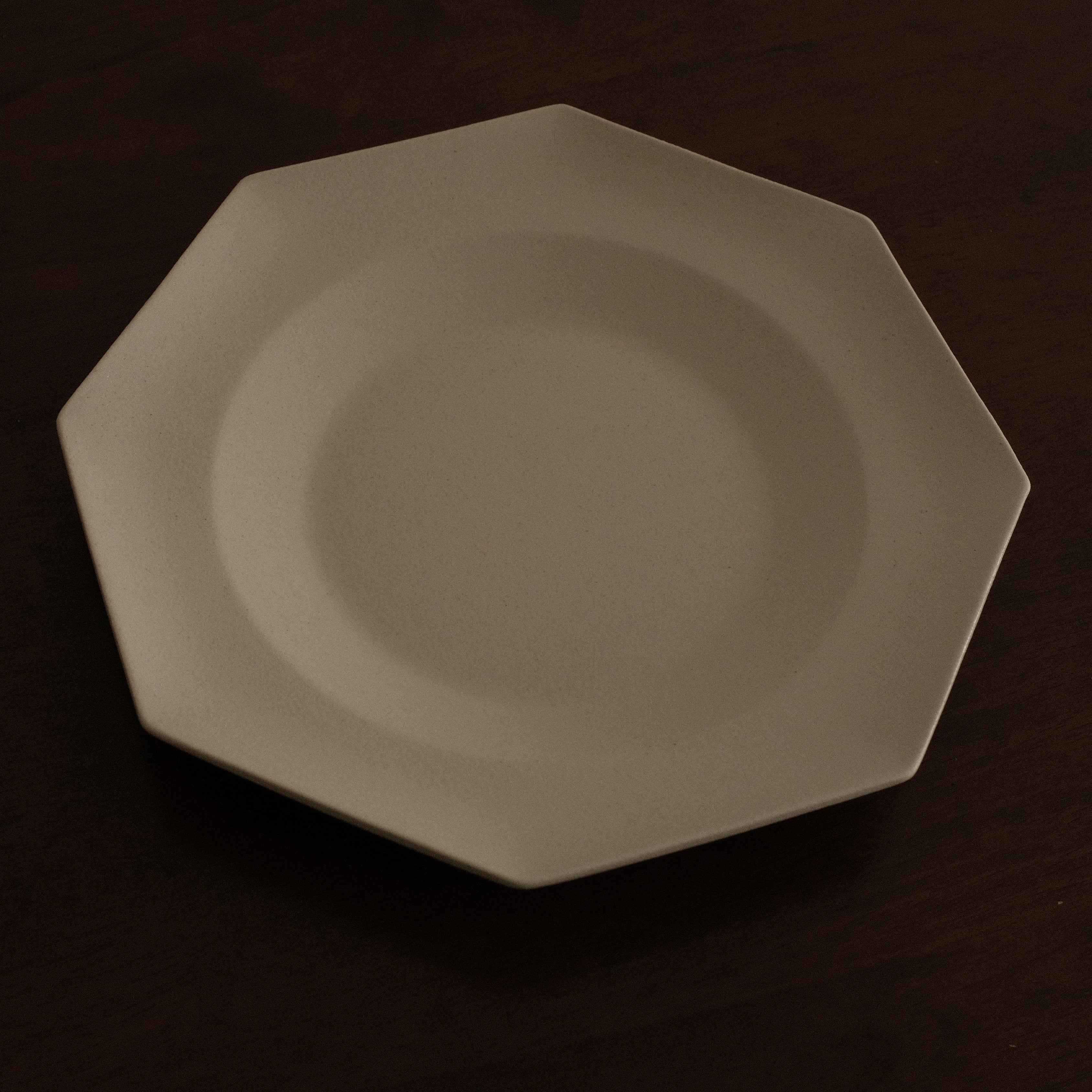 VIVIENNE French Retro Octagonal Dish Plate Ceramic Underglazed Powdered Glaze Stoneware