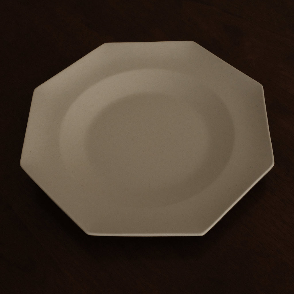 VIVIENNE French Retro Octagonal Dish Plate Ceramic Underglazed Powdered Glaze Stoneware