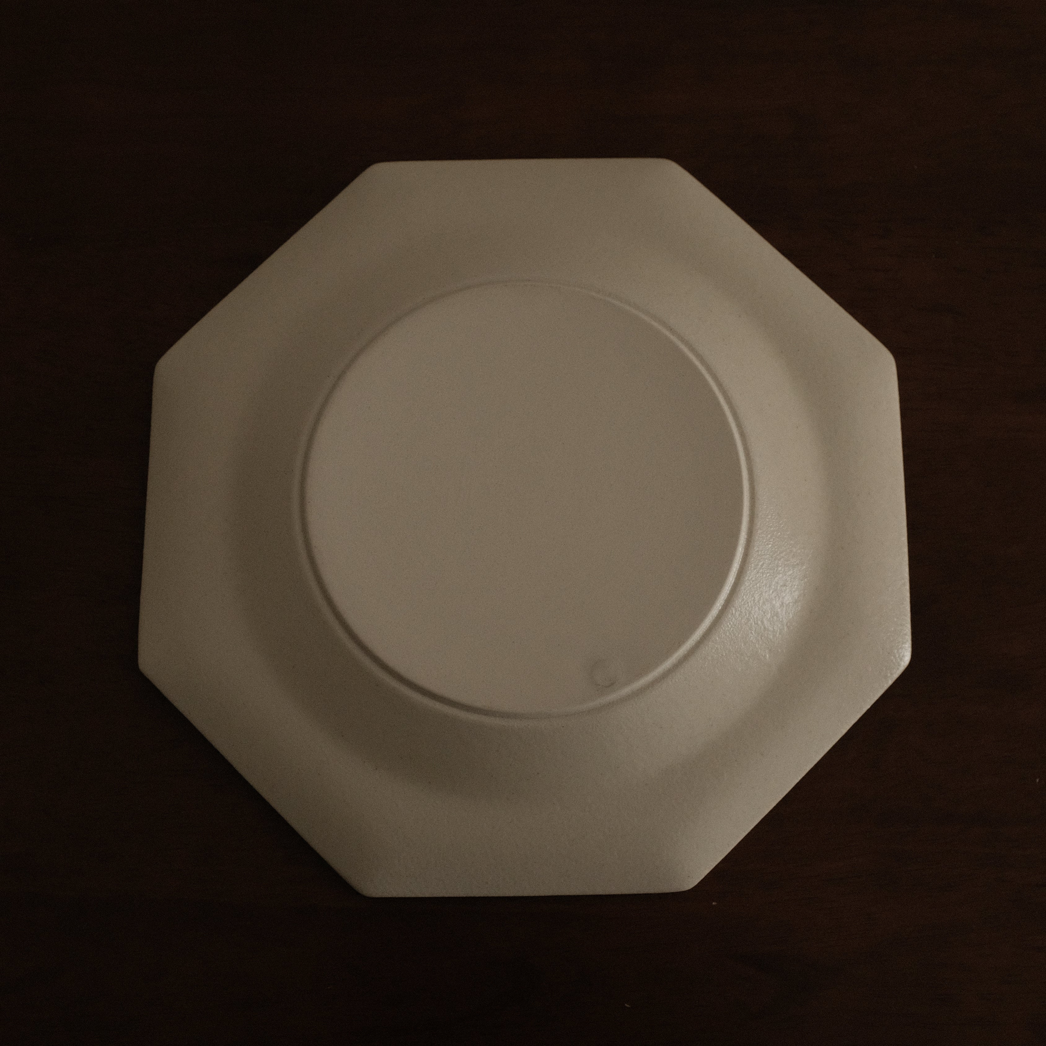 VIVIENNE French Retro Octagonal Dish Plate Ceramic Underglazed Powdered Glaze Stoneware