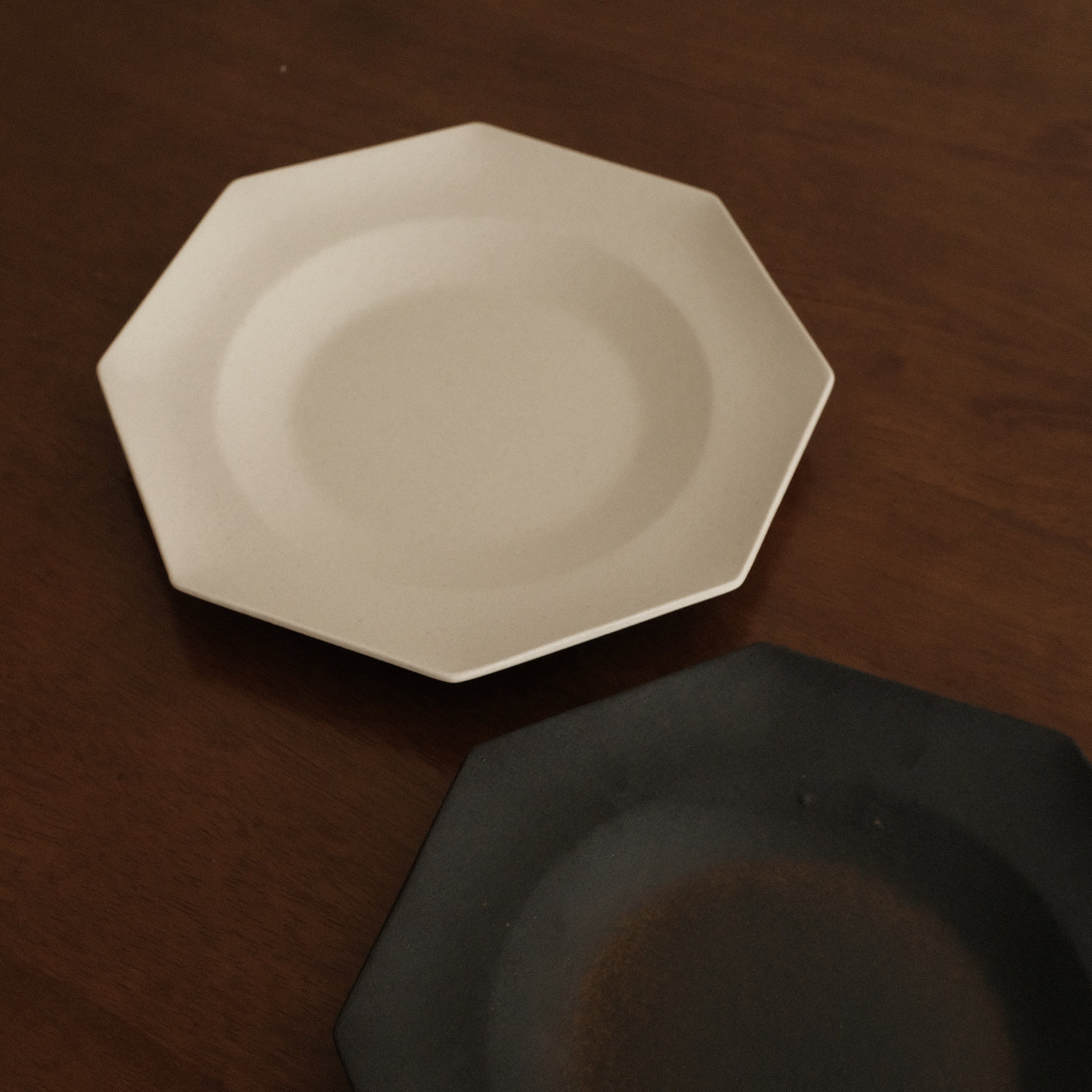 VIVIENNE French Retro Octagonal Dish Plate Ceramic Underglazed Powdered Glaze Stoneware