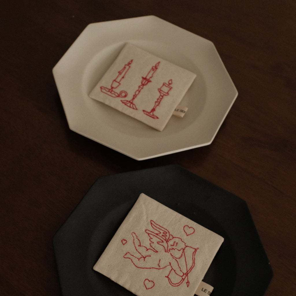 VIVIENNE French Retro Octagonal Dish Plate Ceramic Underglazed Powdered Glaze Stoneware