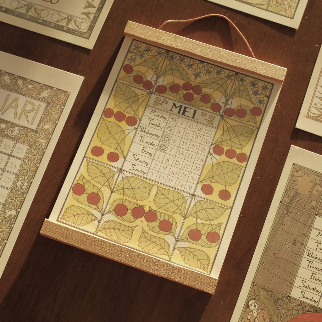 MARGUERITE Elegant Retro Art Nouveau Wall Hanging Table Display Calendar 2026 Art Card