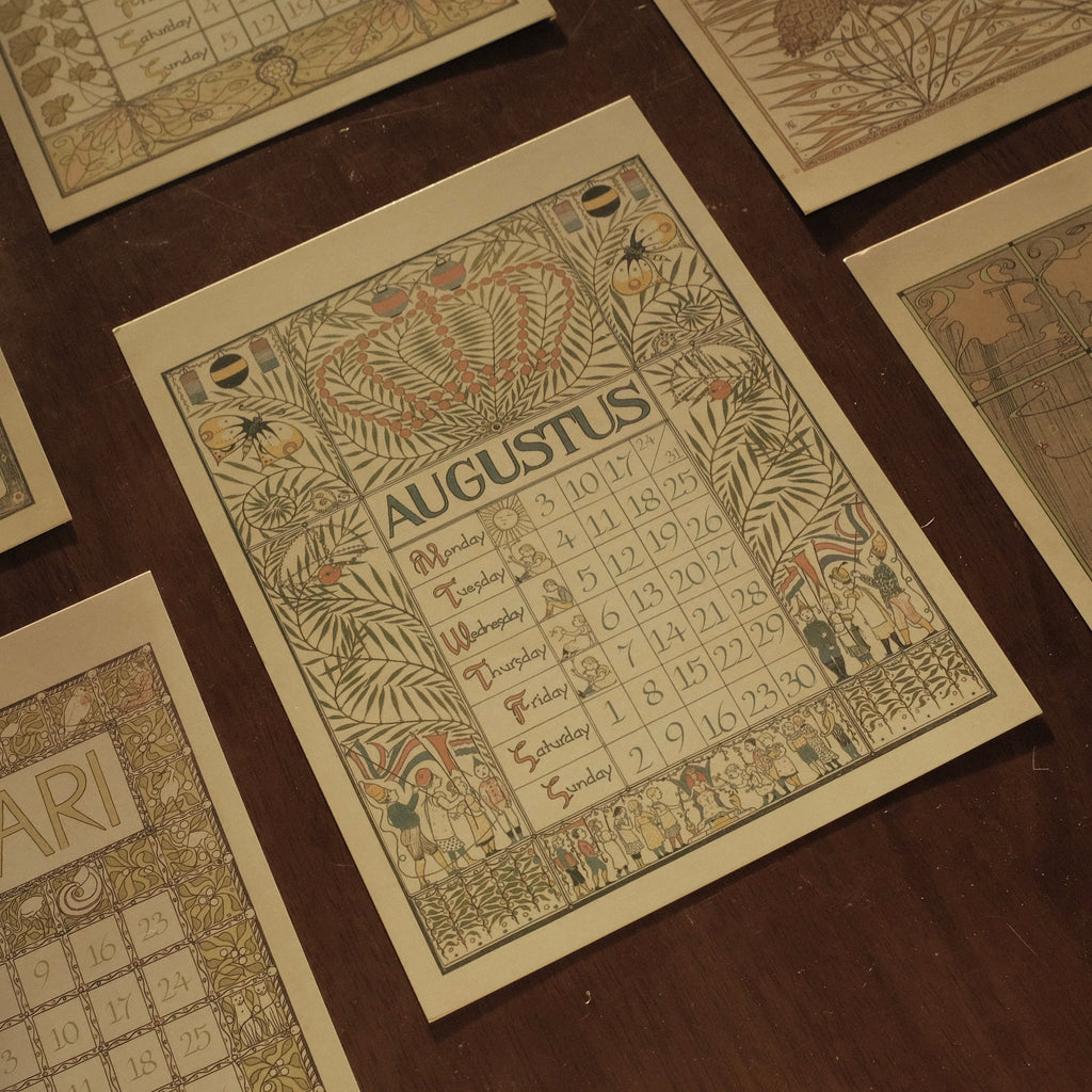 MARGUERITE Elegant Retro Art Nouveau Wall Hanging Table Display Calendar 2026 Art Card