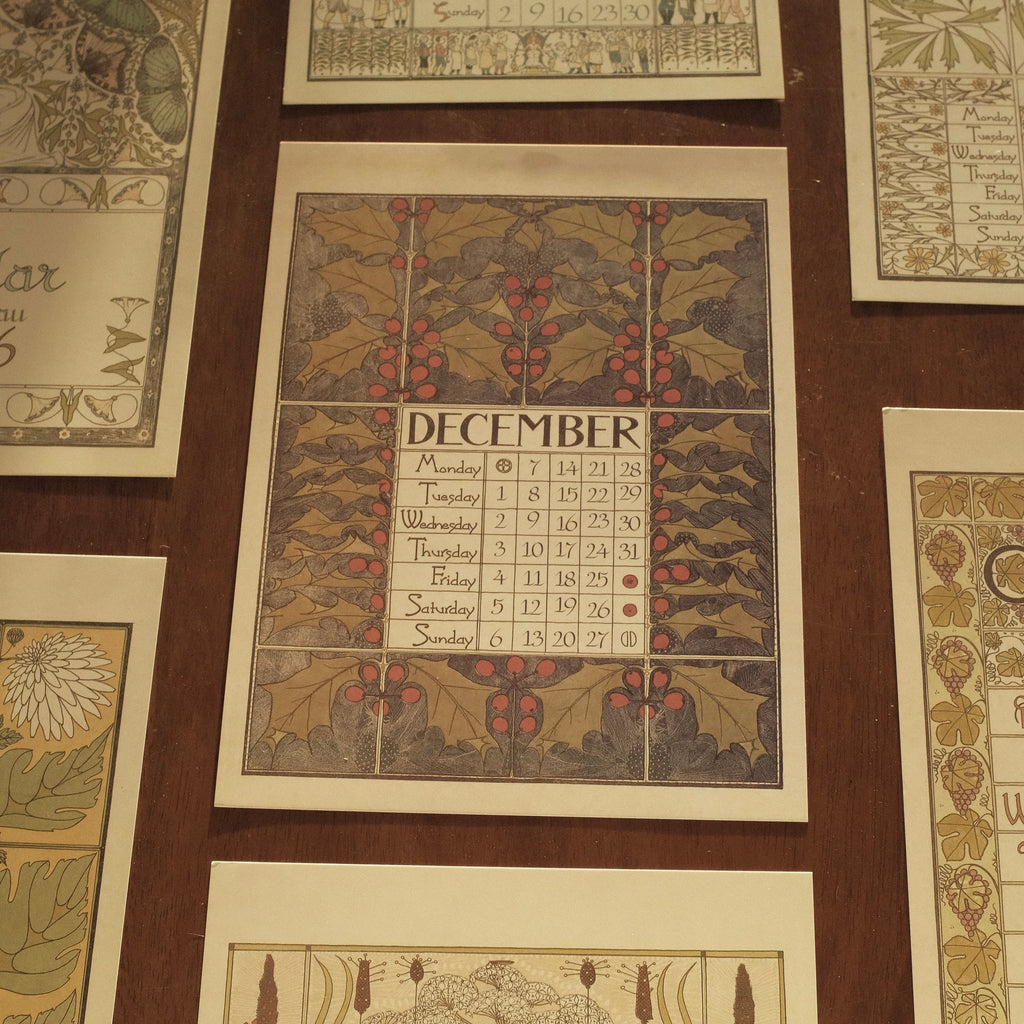 MARGUERITE Elegant Retro Art Nouveau Wall Hanging Table Display Calendar 2026 Art Card