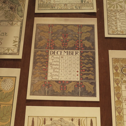 MARGUERITE Elegant Retro Art Nouveau Wall Hanging Table Display Calendar 2026 Art Card