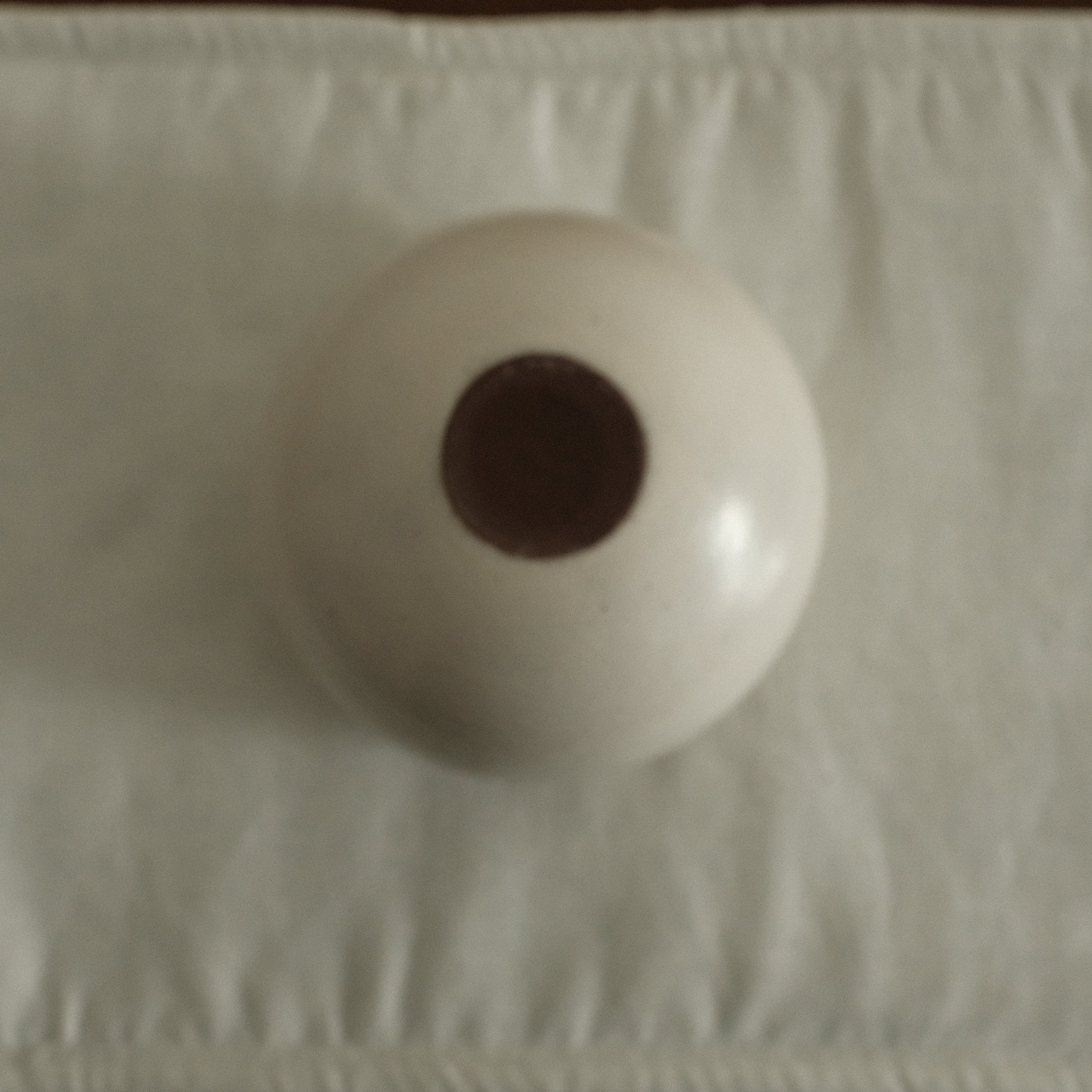 Yuli Handmade Snow White Floral Rim Cup Powdered Glaze Underglazed Stoneware