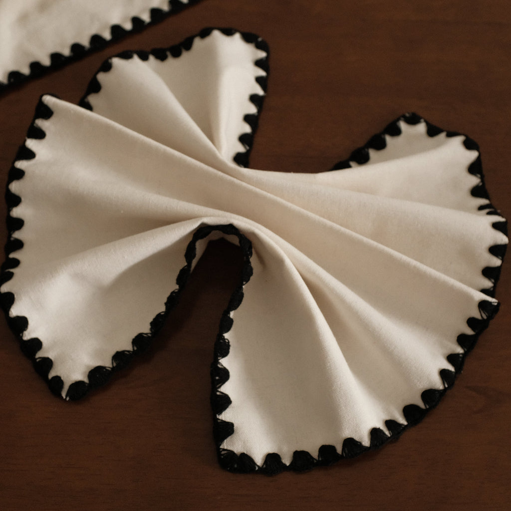 ELISE French Linen Cotton Embroidered Linings Heat Insulation Table Placemat