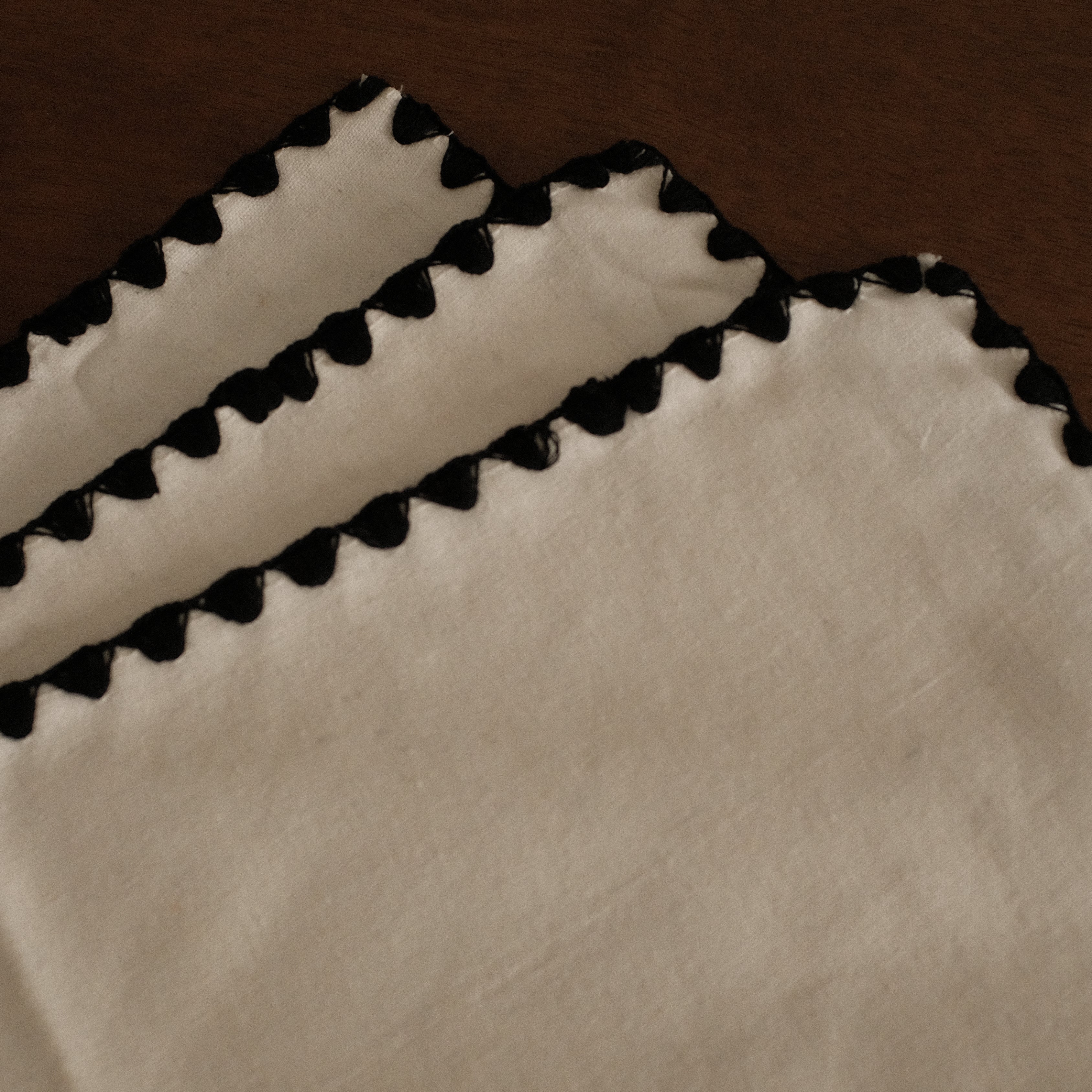 ELISE French Linen Cotton Embroidered Linings Heat Insulation Table Placemat