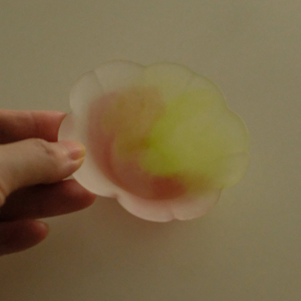 Aika Japan X Iwasawa Glass Honoka Handmade Small Edo Glass Bowl Cherry Blossom