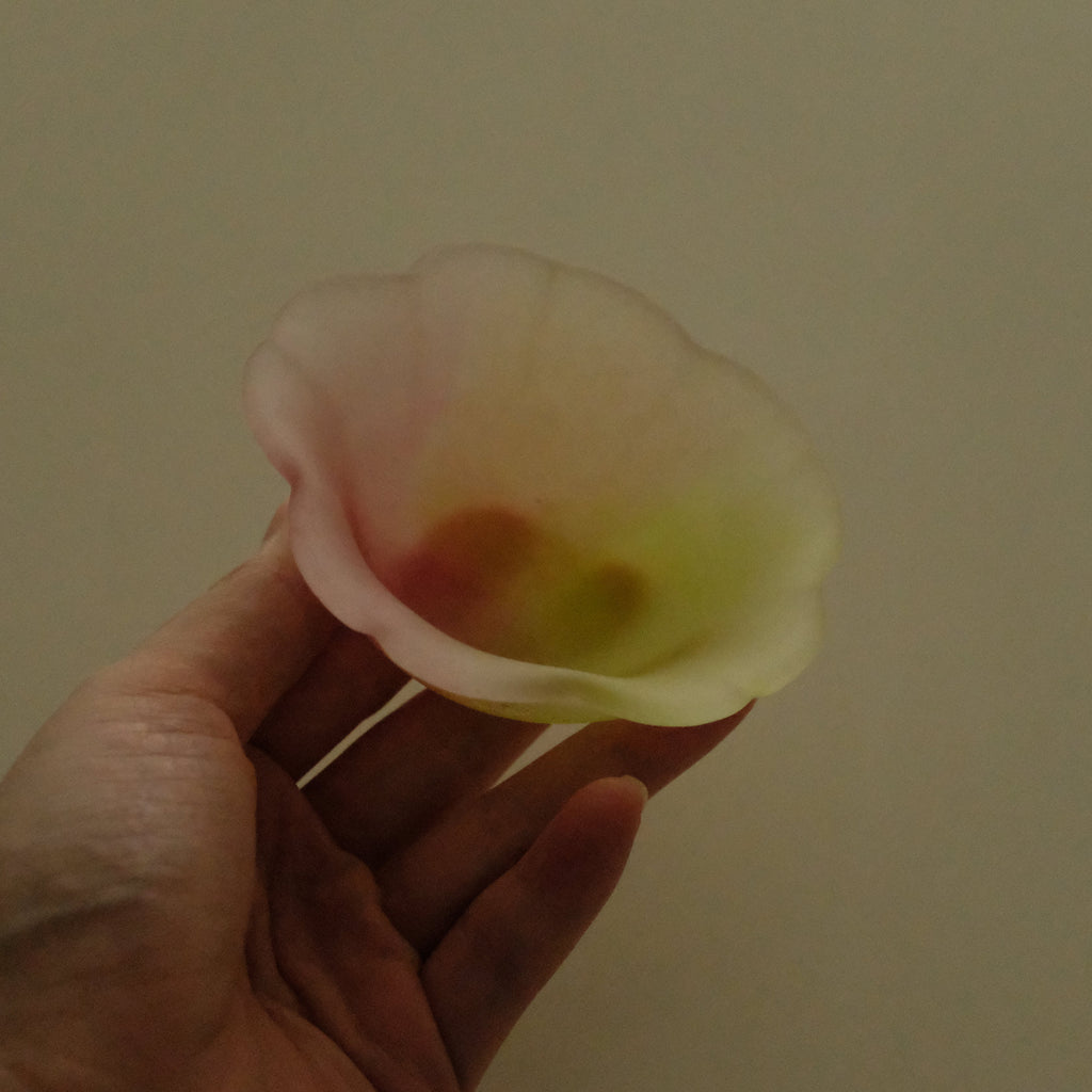 Aika Japan X Iwasawa Glass Honoka Handmade Small Edo Glass Bowl Cherry Blossom