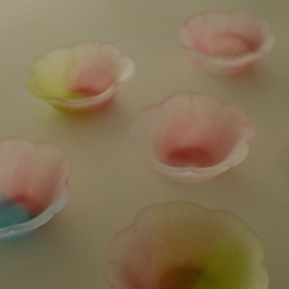 Aika Japan X Iwasawa Glass Honoka Handmade Small Edo Glass Bowl Cherry Blossom