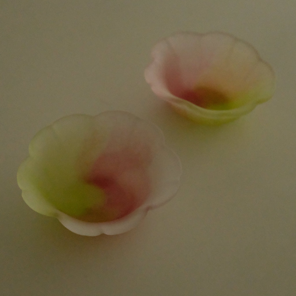 Aika Japan X Iwasawa Glass Honoka Handmade Small Edo Glass Bowl Cherry Blossom