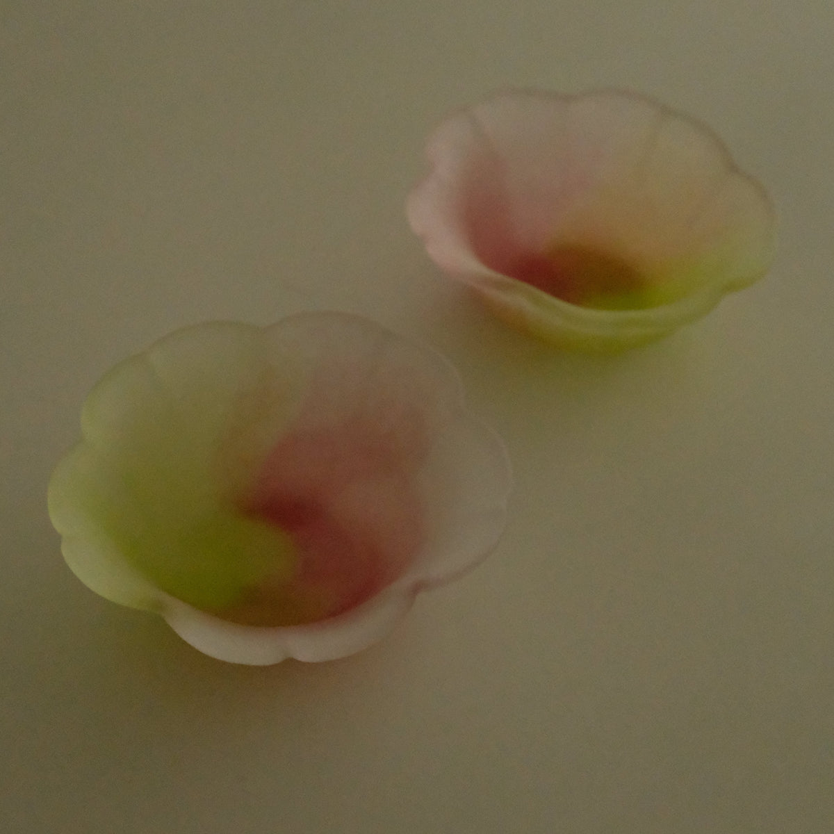 Aika Japan X Iwasawa Glass Honoka Handmade Small Edo Glass Bowl Cherry Blossom