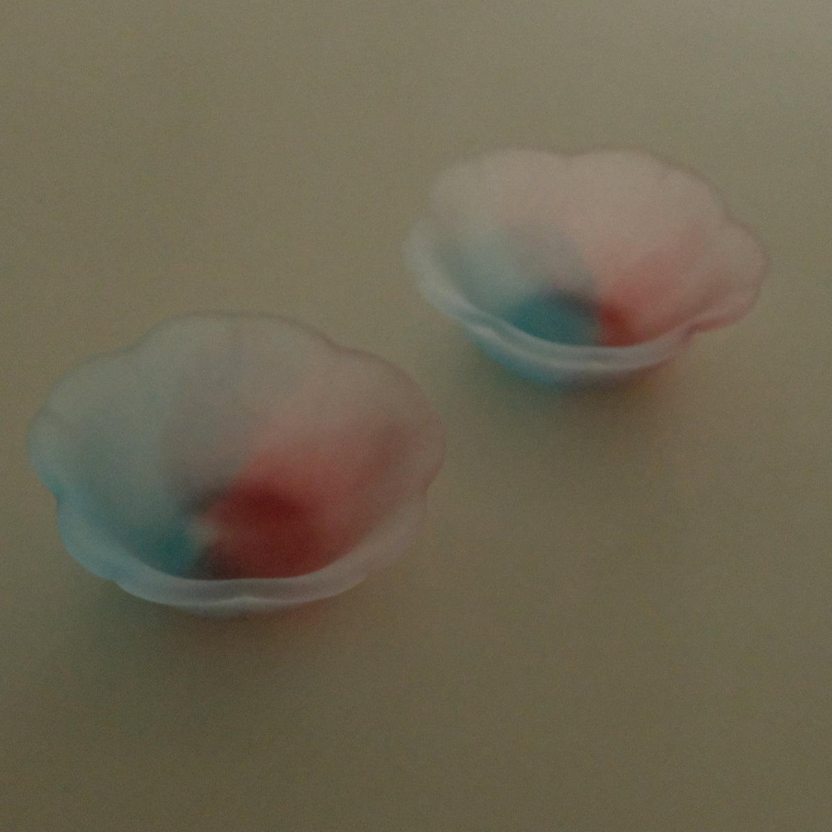 Aika Japan X Iwasawa Glass Honoka Handmade Small Edo Glass Bowl Cherry Blossom
