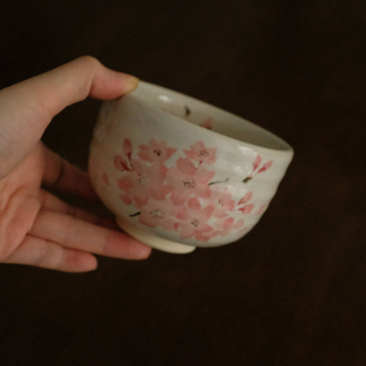 Maruyoshi Japan Hana Kanzashi Nodate Chawan Matcha Bowl Kiyomizuyaki