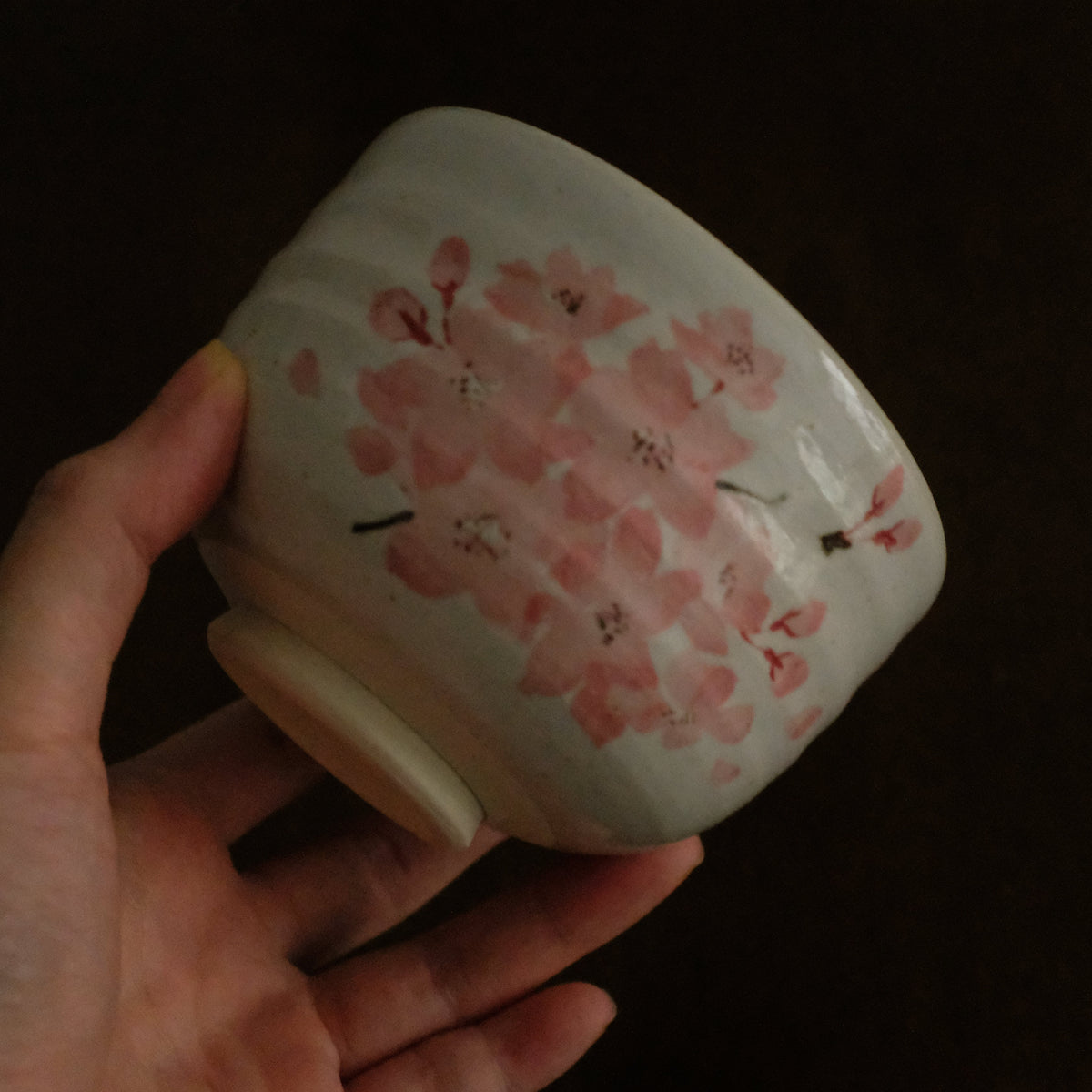 Maruyoshi Japan Hana Kanzashi Nodate Chawan Matcha Bowl Kiyomizuyaki