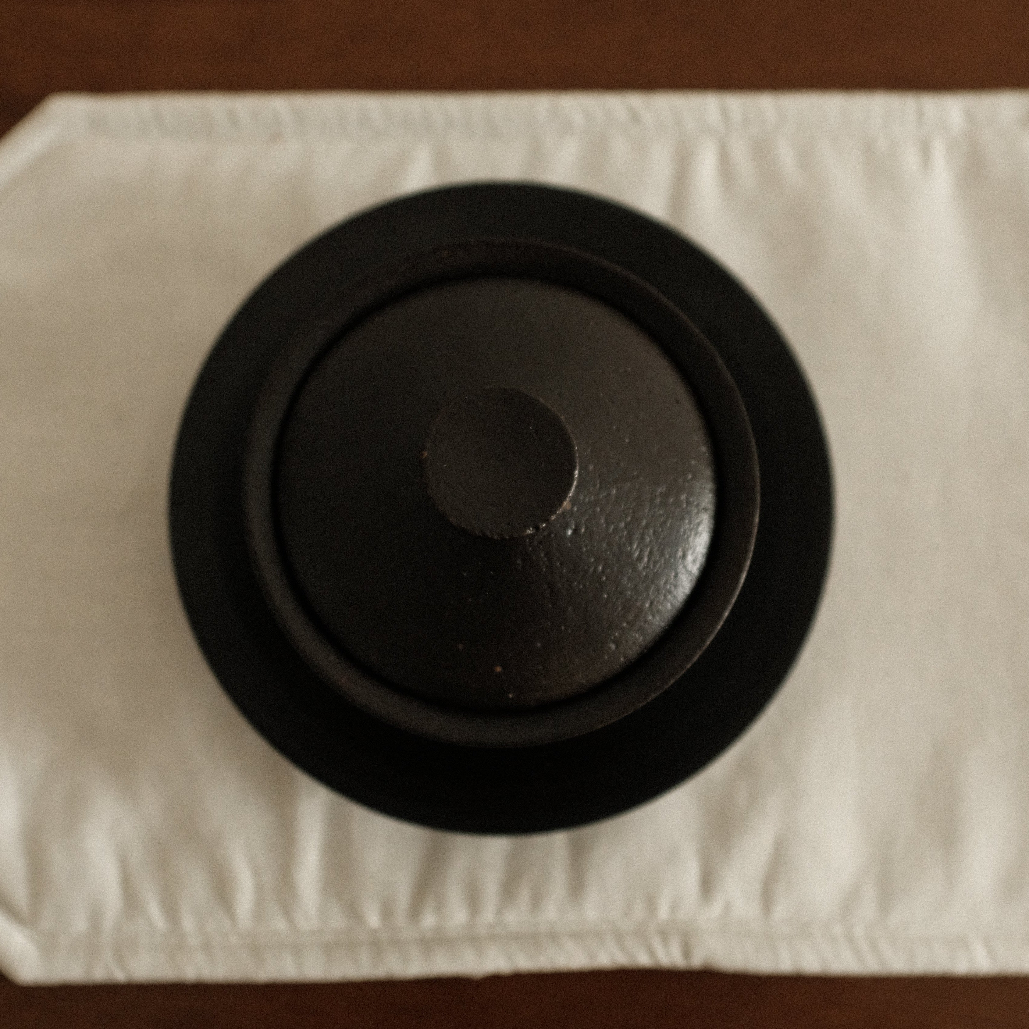 Yuli Handmade Ebony Black Glaze Gaiwan Teaware Black Glaze Underglazed Stoneware