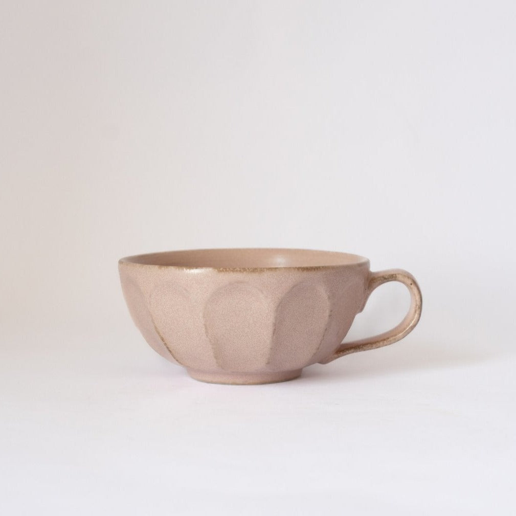 Kaneko Kohyo Japan Rinka Soup Cup and Saucer Pink