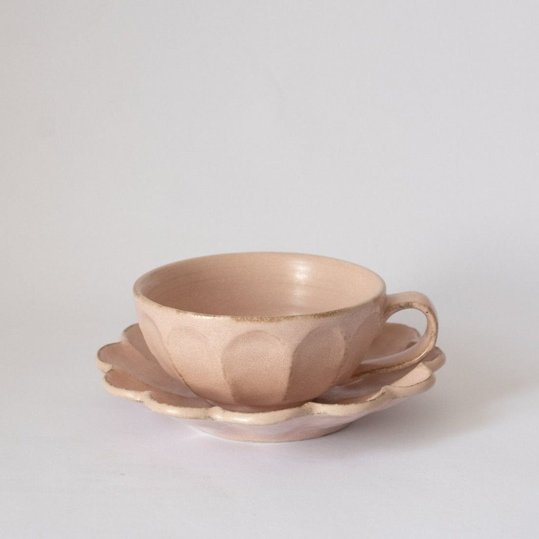 Kaneko Kohyo Japan Rinka Soup Cup and Saucer Pink