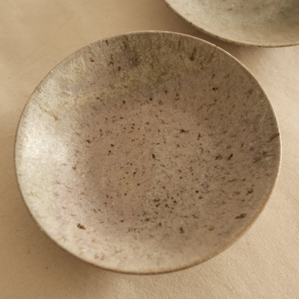 Suzuki Mikumo Spring Soft Pink Green Ceramic Deep Plate