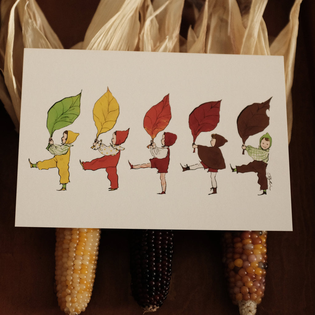 Kurahashi Rei Autumn Leaves Postcard