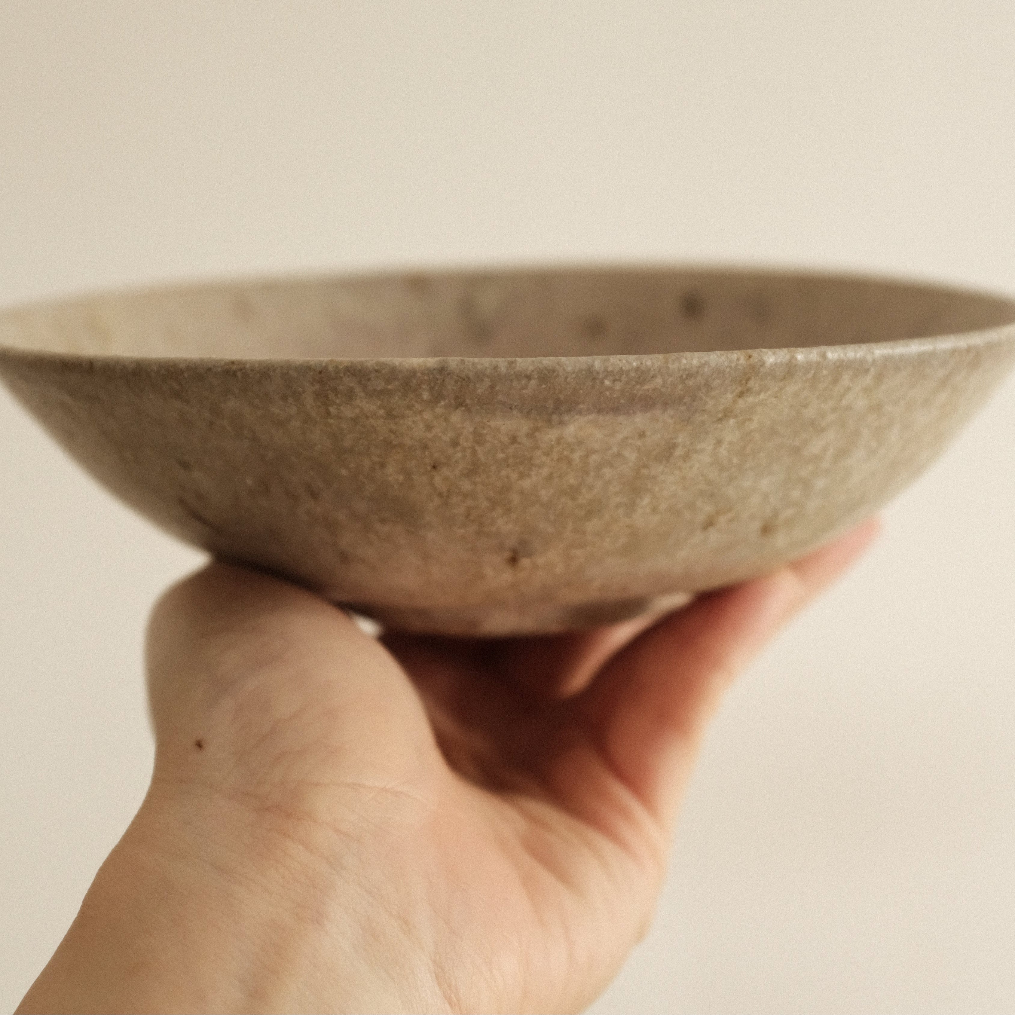 Suzuki Mikumo Spring Soft Pink Green Ceramic Deep Plate