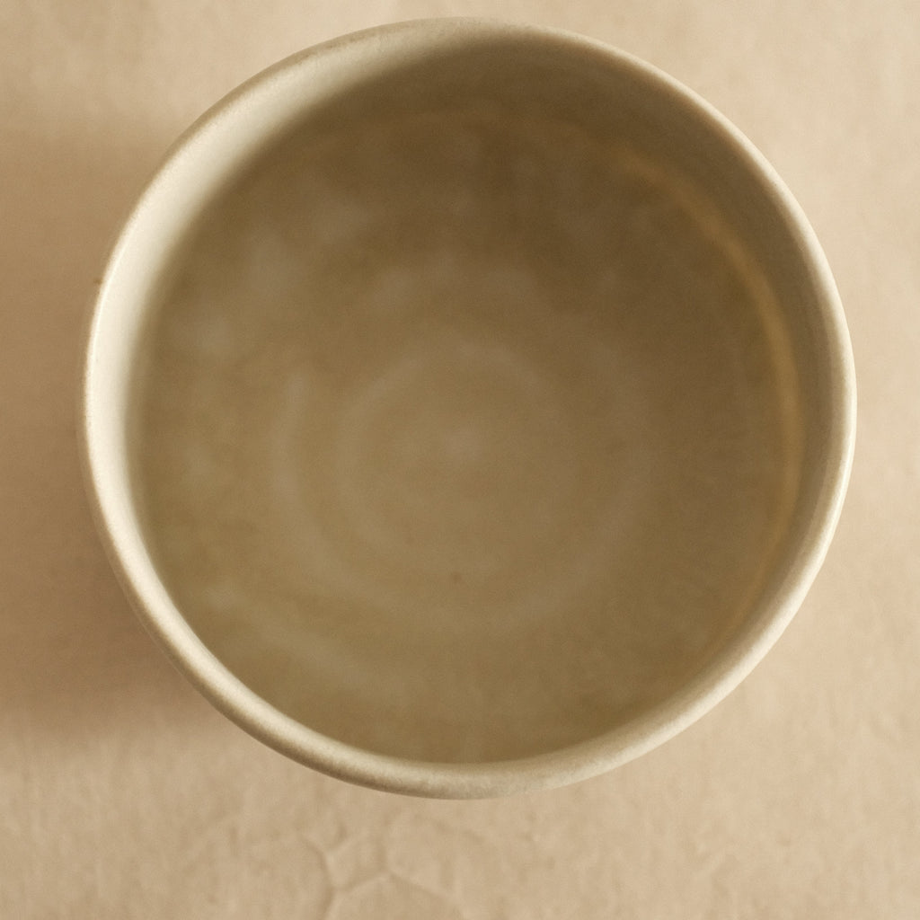 Wabi Sabi Oribe Green Mizutama Dots White Matcha Bowl