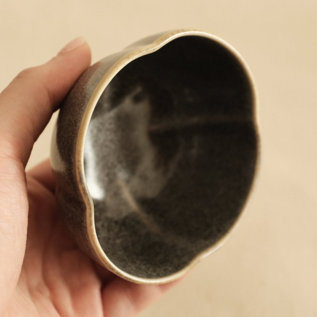 East Table Dolce Kiln Change Glaze Mokko Papaya Shape Goma Sesame Small Bowl