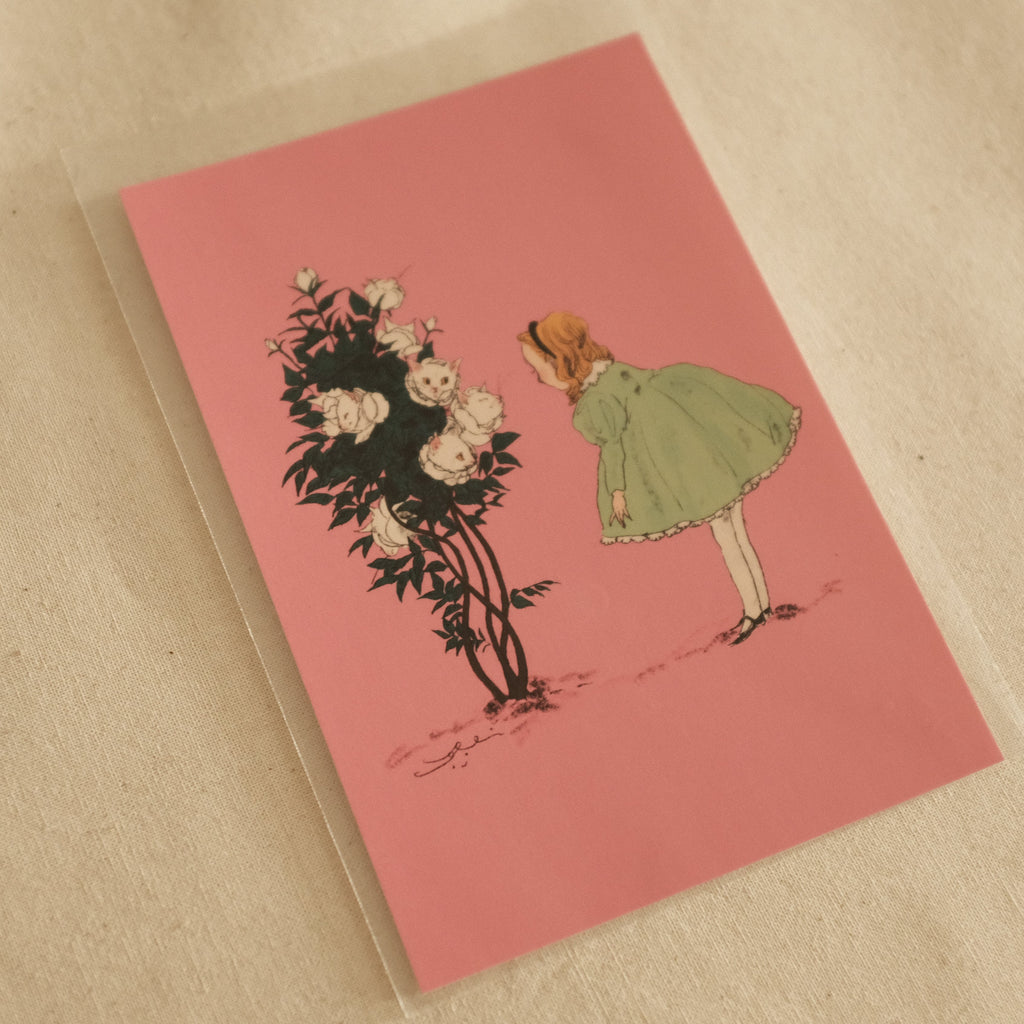 Kurahashi Rei Talk to Me Cat Postcard