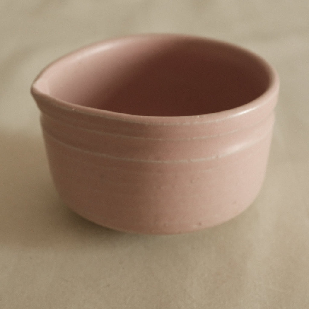 Hatsuichi Japan Momo Neri Pink Katakuchi Chawan Matcha Bowl Large Minoware