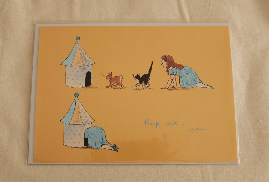 Kurahashi Rei No Trespassing A4 Illustration Poster