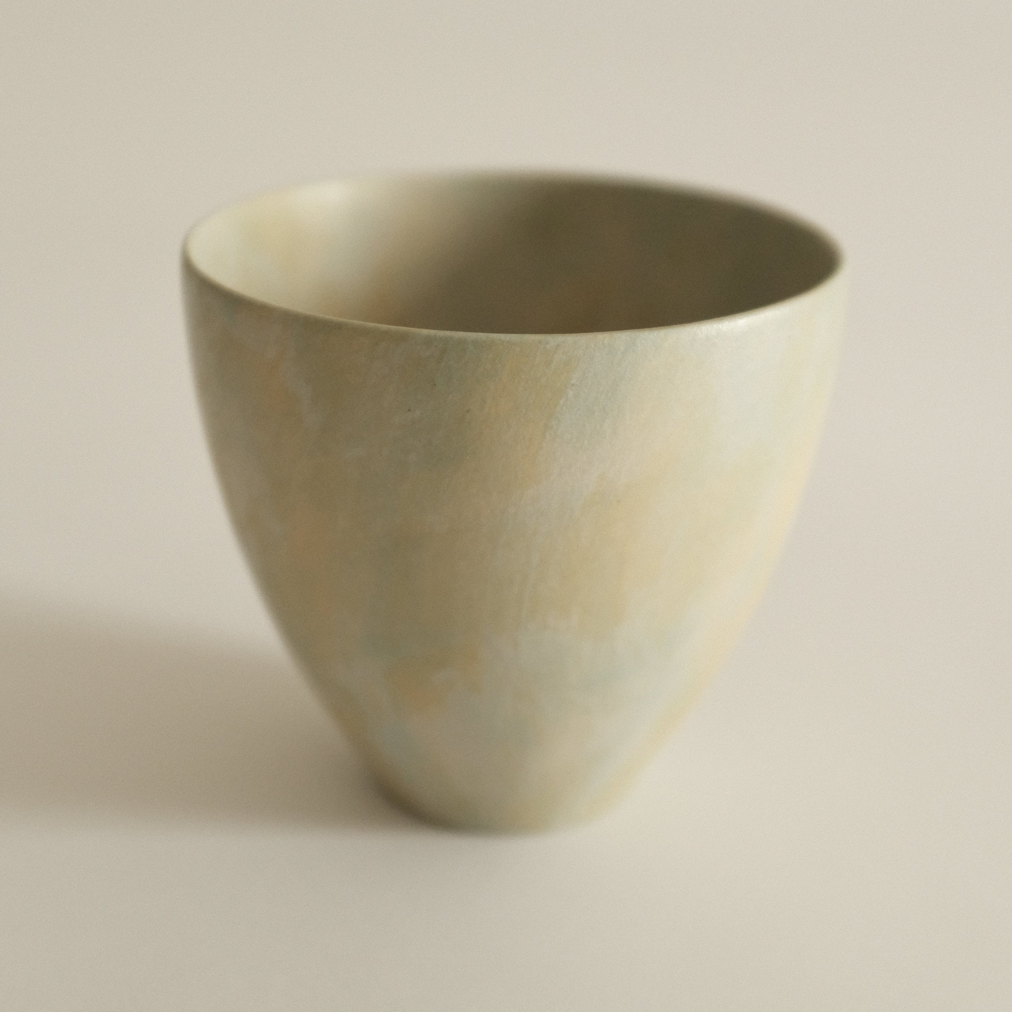 Makoto Saito Palette Green Yellow Tall Cup