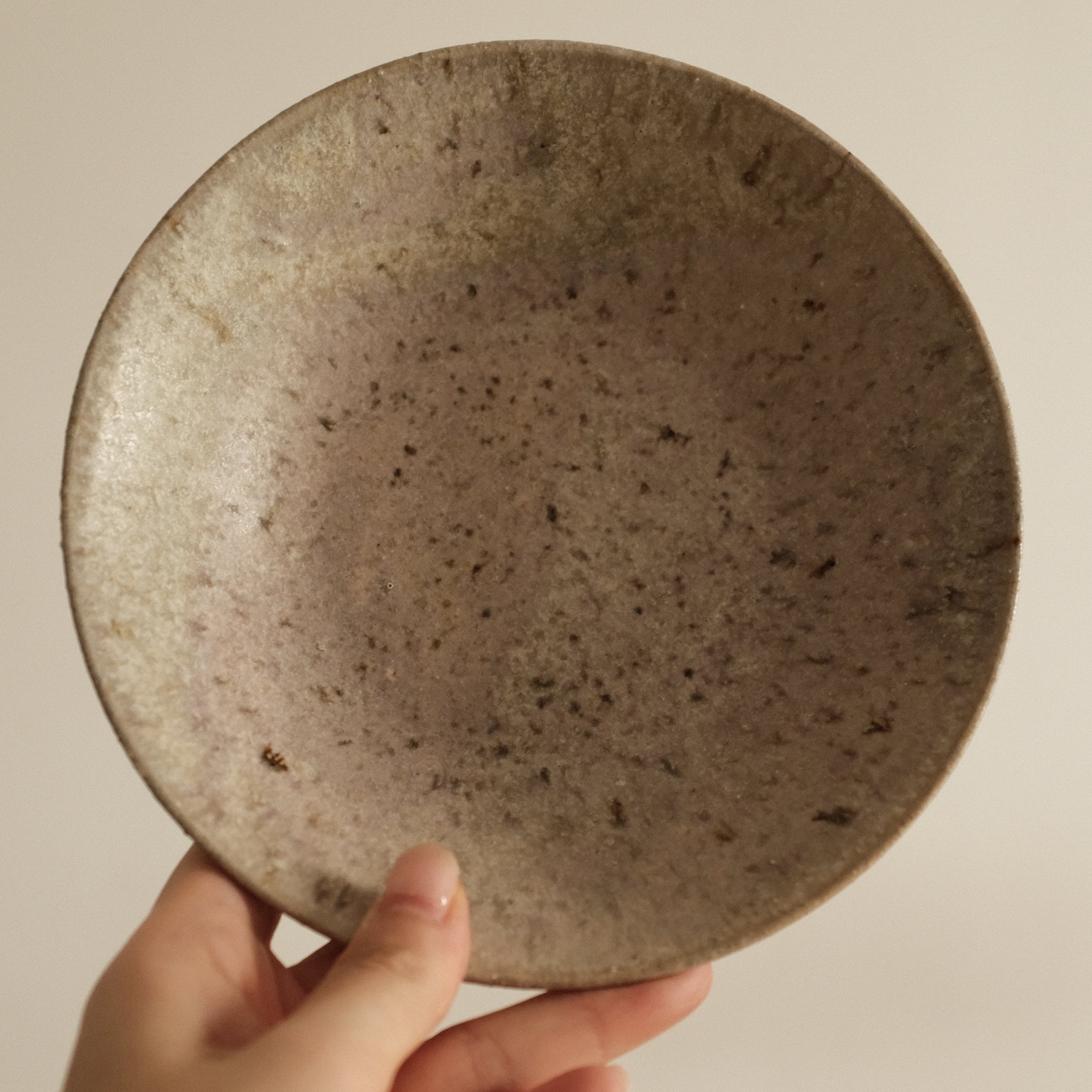 Suzuki Mikumo Spring Soft Pink Green Ceramic Deep Plate