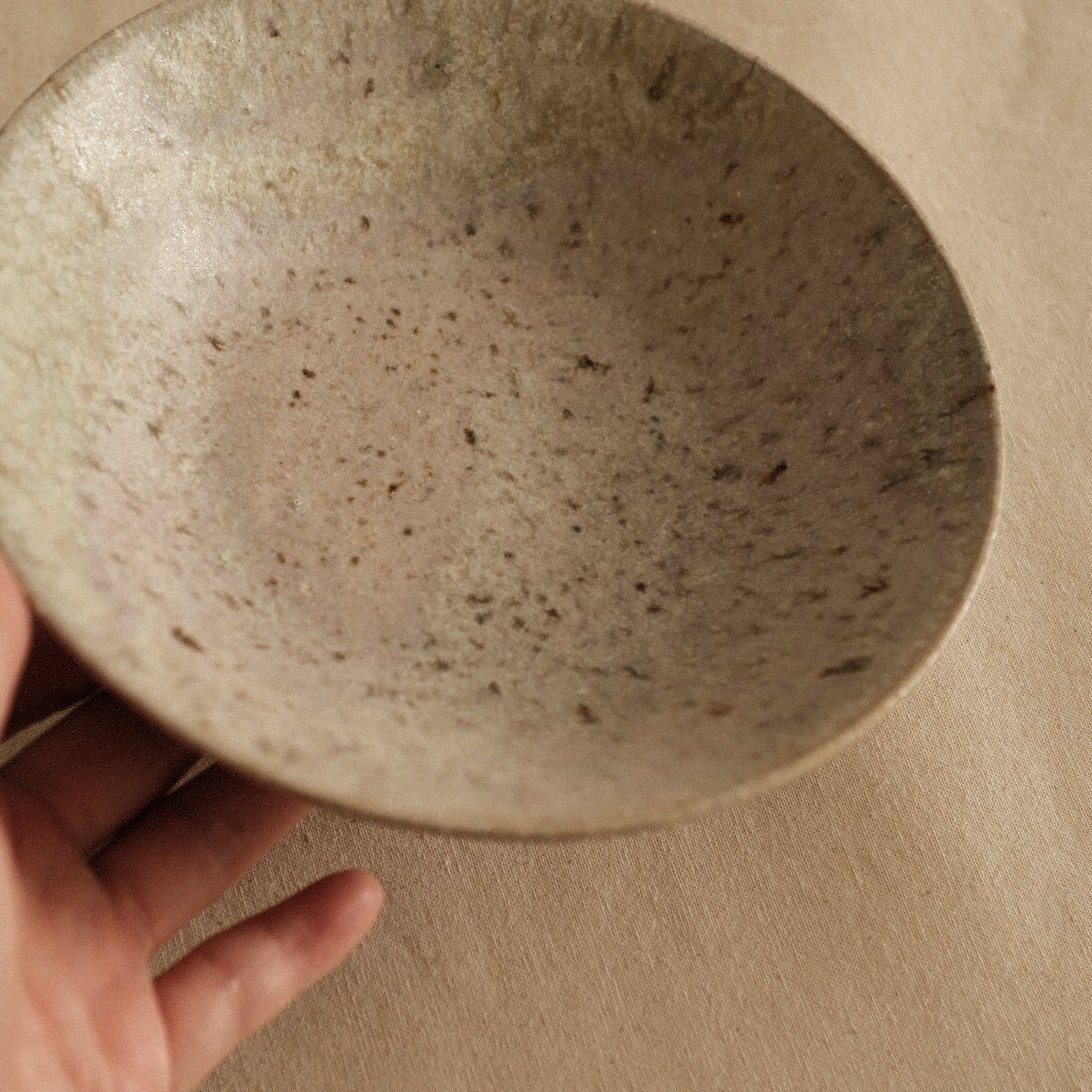 Suzuki Mikumo Spring Soft Pink Green Ceramic Deep Plate