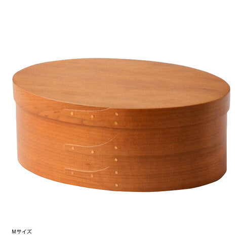 Homestead Japan Cherry Wood Shaker Oval Box M Size