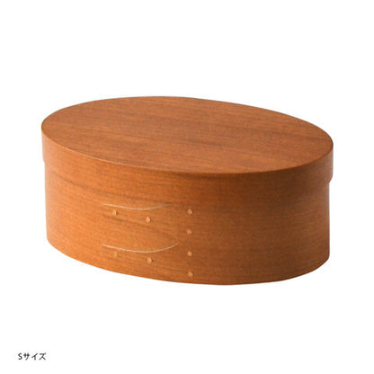 Homestead Cherry Wood Shaker Oval Box S Size