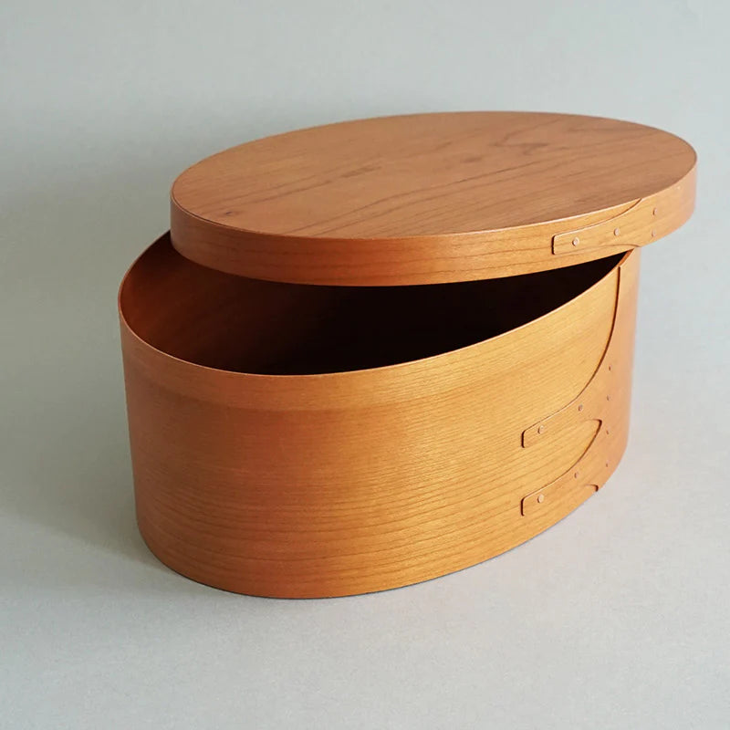 Homestead Japan Cherry Wood Shaker Oval Box M Size