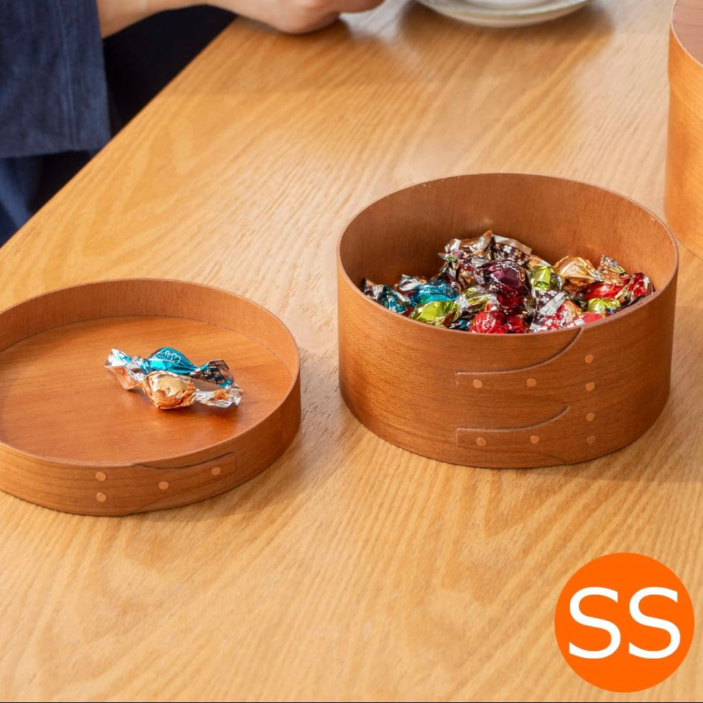 Homestead Japan Cherry Wood Shaker Round Box SS Size