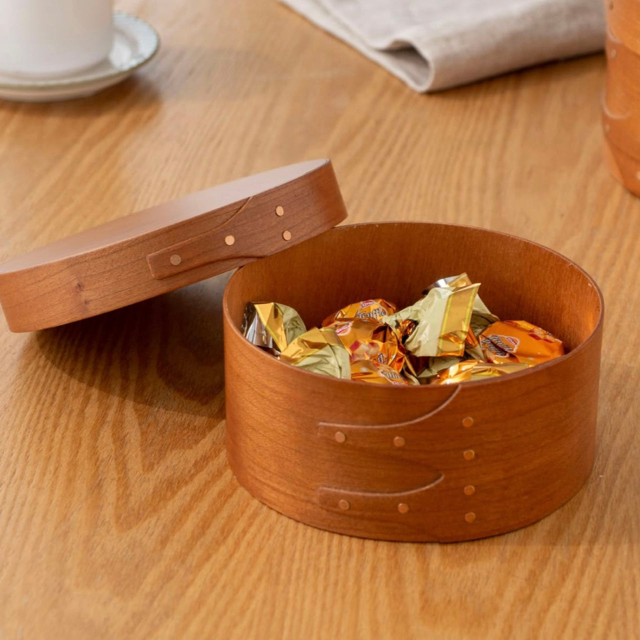 Homestead Japan Cherry Wood Shaker Round Box SS Size