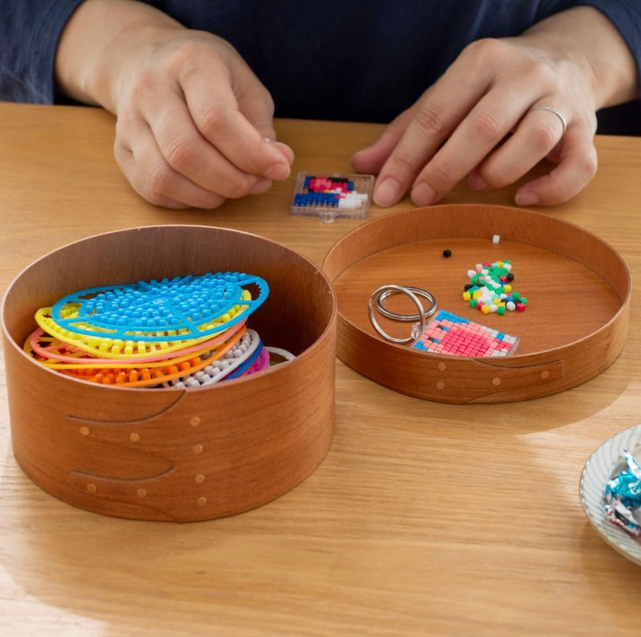 Homestead Japan Cherry Wood Shaker Round Box SS Size