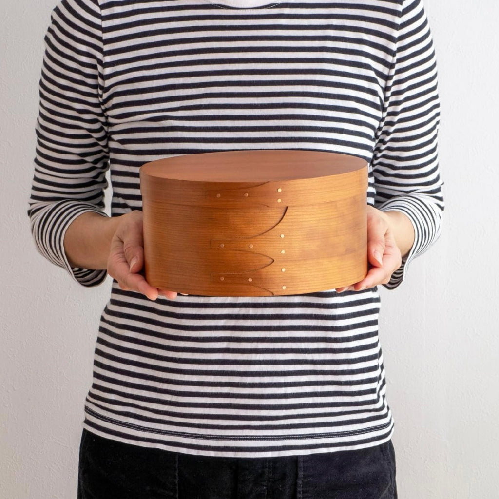 Homestead Japan Cherry Wood Shaker Round Box M Size