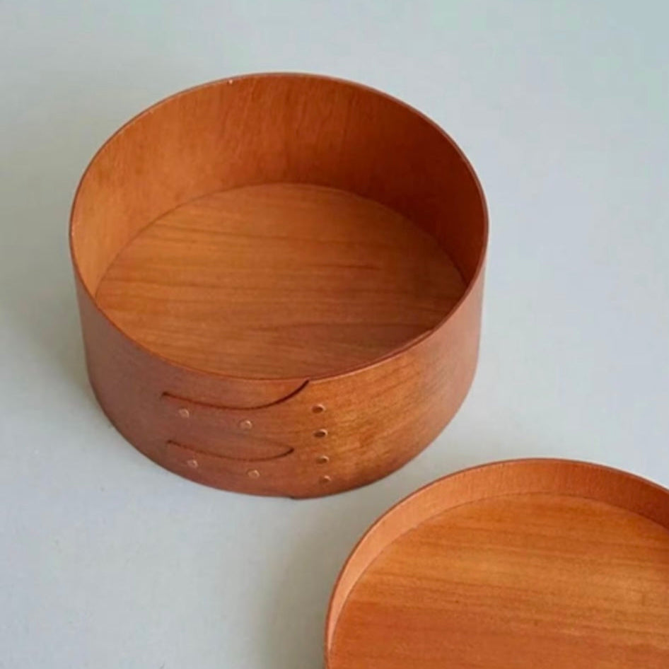 Homestead Japan Cherry Wood Shaker Round Box SS Size