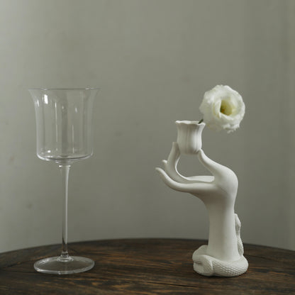 EVE A Mystique Touch Matte Ceramic Candle Holder