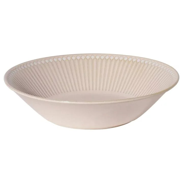 Albee Japan Julienne Grass Pattern Deep Plate Minoware Beige