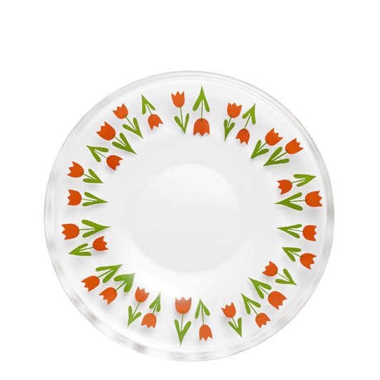 Aderia Retro Japan Collec Tulip Glass Plate