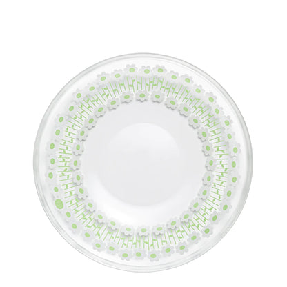 Aderia Retro Japan Rhapsody White Flowers Glass Plate