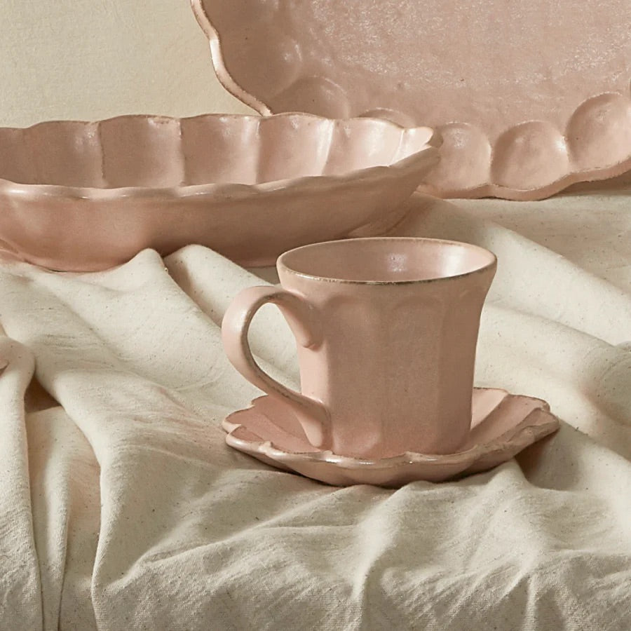 Kaneko Kohyo Japan Rinka Mug and Saucer Pink