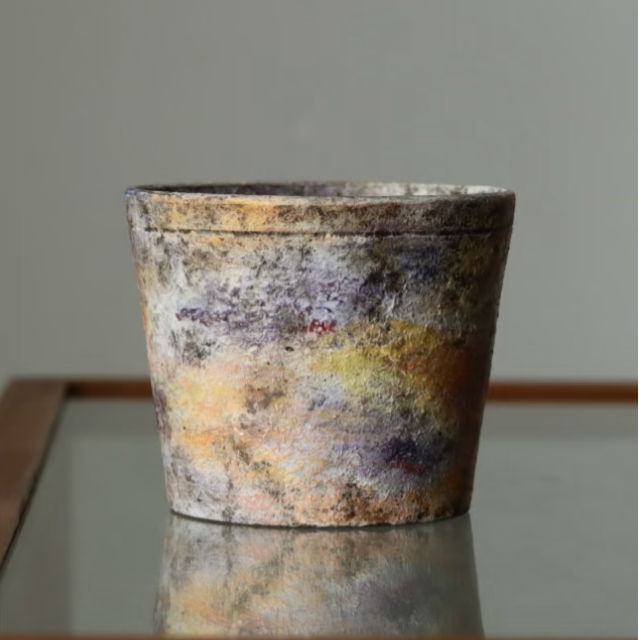 Hommage à Monet Mood One Choko Cup Coffee Cup Engobe Matte Textured Ceramic Stoneware